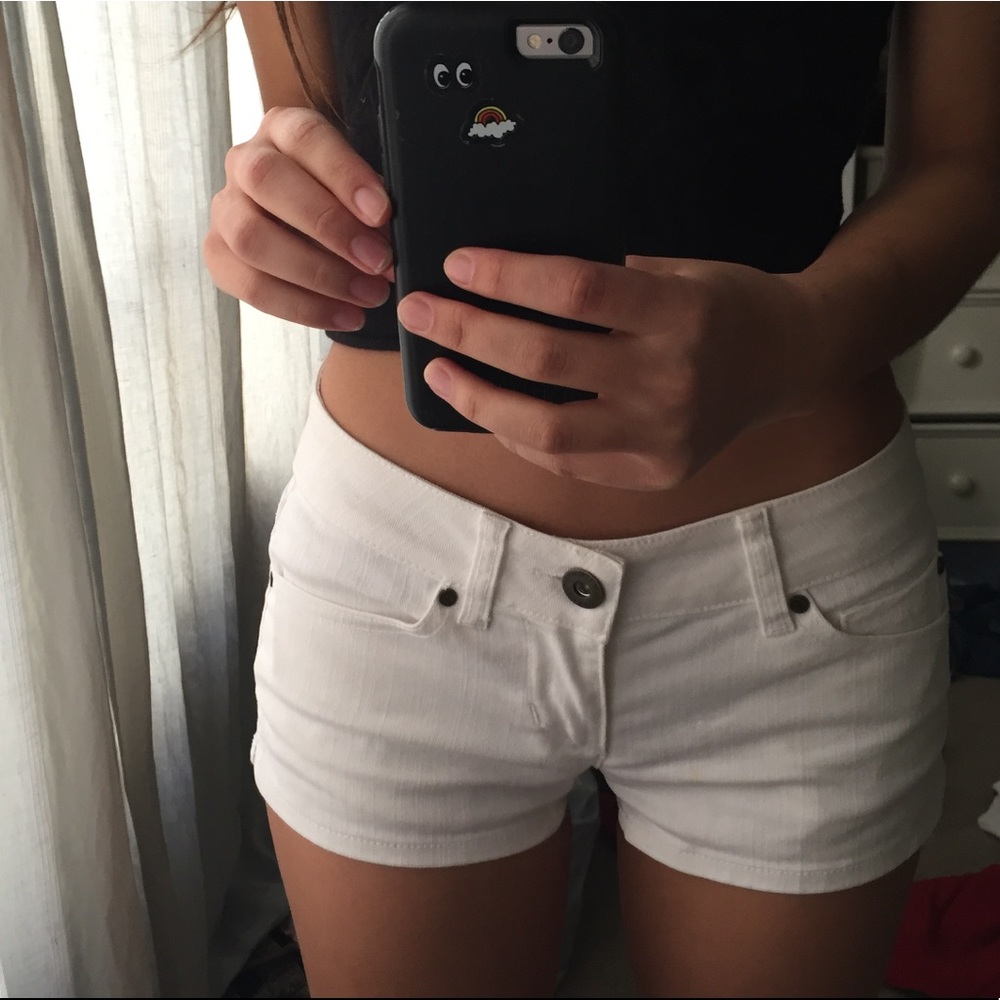 White short shorts